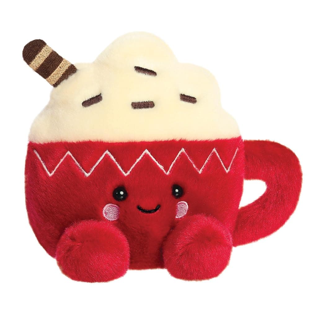 Aurora, 99409, Palm Pals Cassia Hot Cocoa 5In, Soft Toy, Red & white — view 2