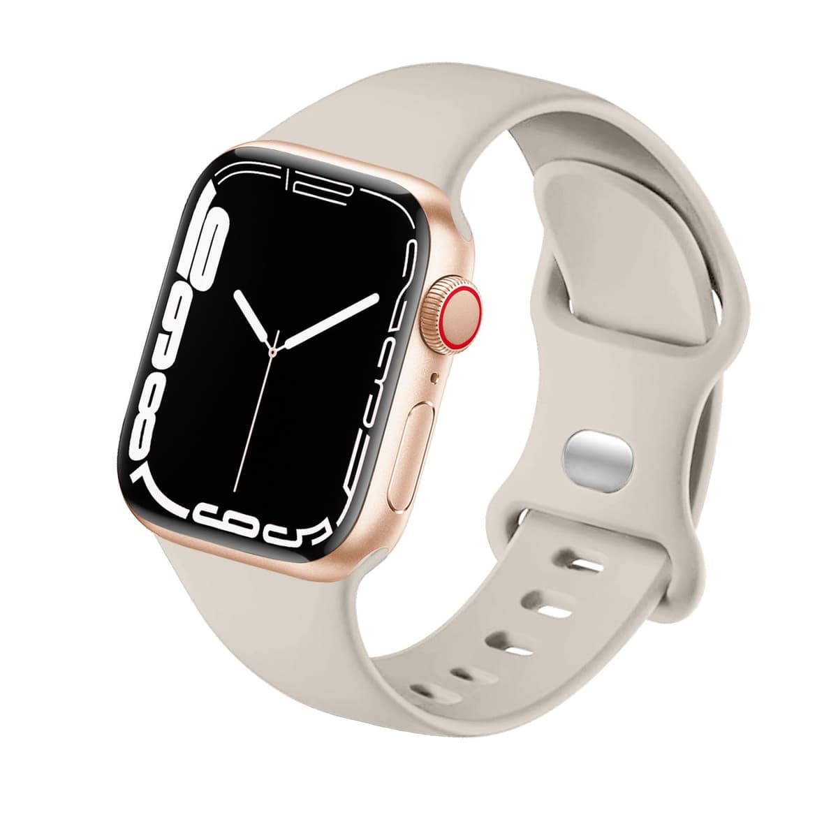Sport Strap Compatible with Apple Watch Straps 46mm 40mm 38mm 41mm 42mm 44mm 45mm, Silicone Strap Replacement for iWatch Bands Series 11 10 9 8 7 6 5 4 SE 3 2 1 Women Men