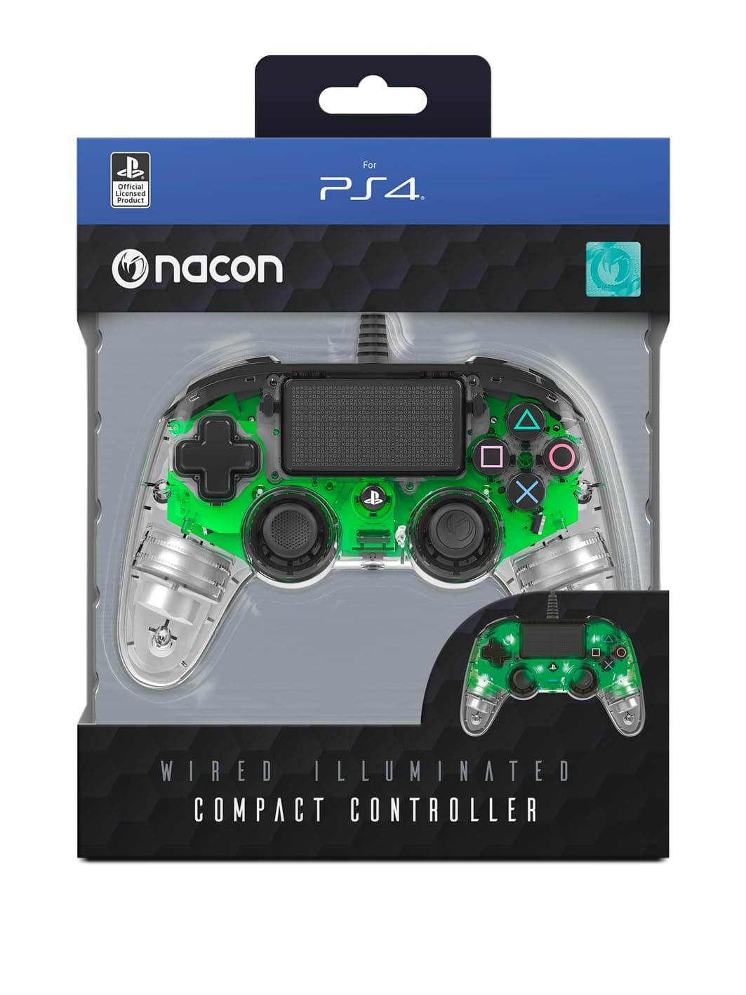 Nacon - Compact Mando con licencia Oficial Sony para PS4 y PC, Gaming Controller con Cable - Negro — view 4