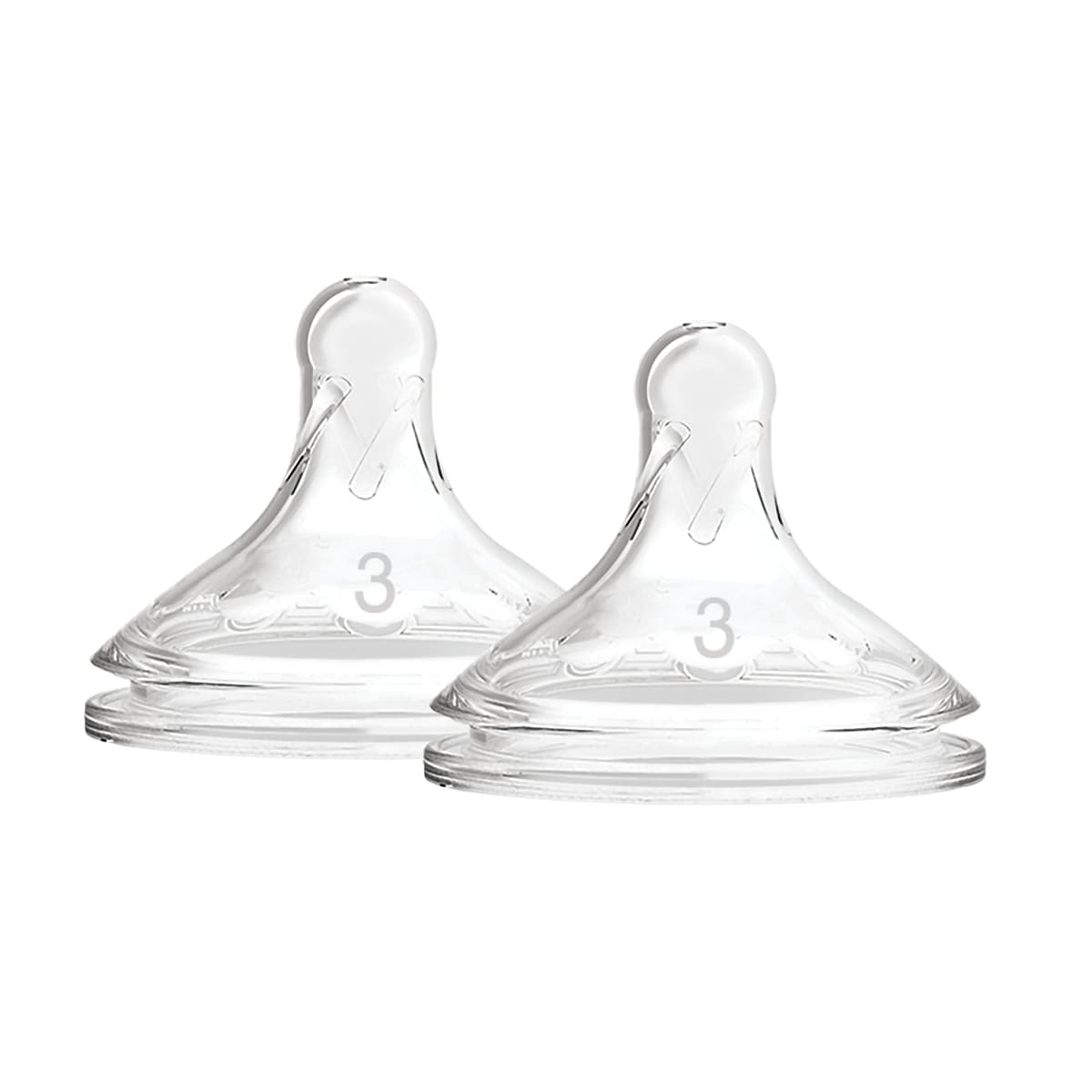 Dr. Brown’s Natural Flow Level 2 Wide-Neck Baby Bottle Silicone Teat, Medium Flow, 3m+, 100% Silicone Bottle Teat, 2-Pack — view 9