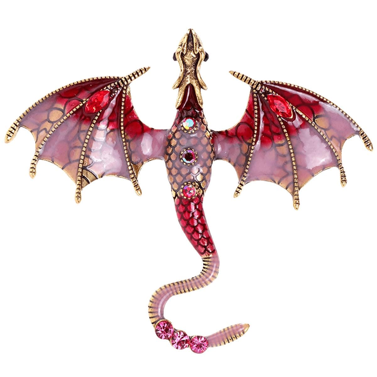 FAIRYGATE Brooches Enamel Brooch for Men Women Retro Rhinestone Lapel Pin Clothing Hat Decoration，B38 — view 15