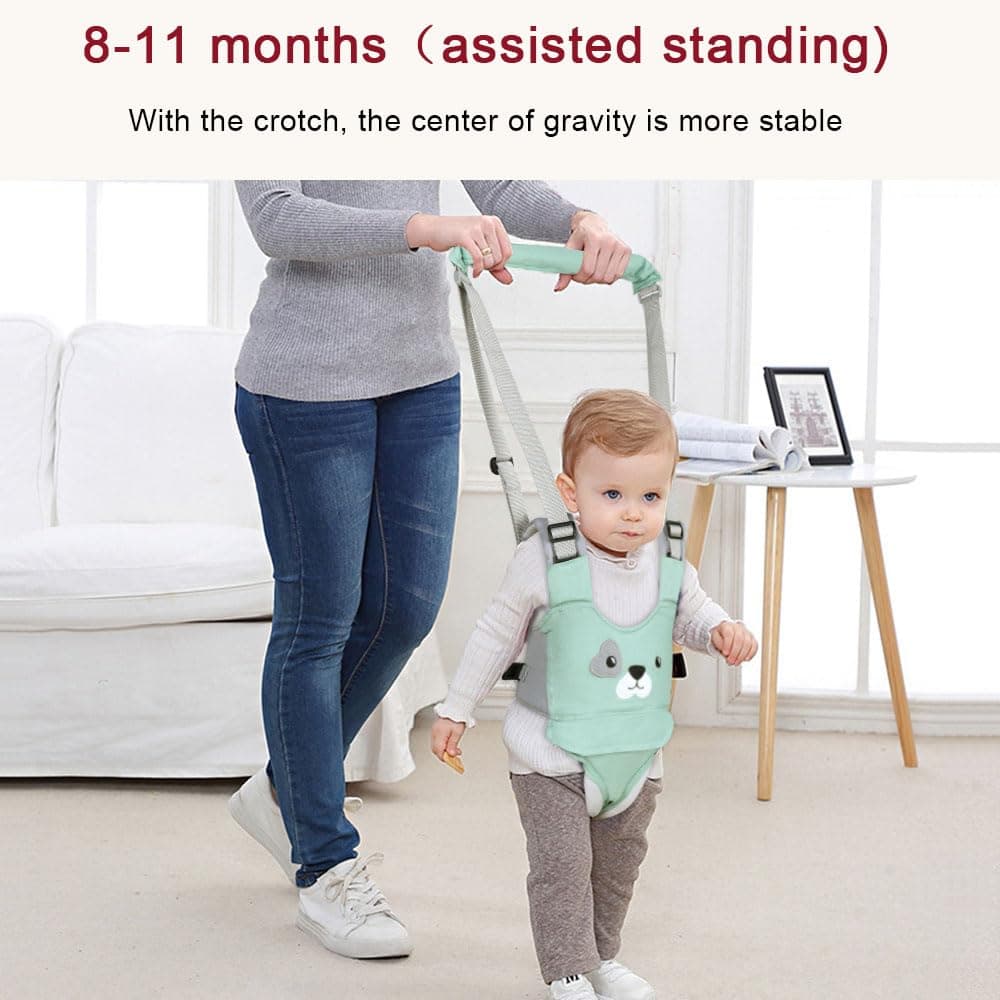 Vicloon Arnés de Seguridad para Caminar Arnes Bebes Ajustable Arnés de Bebe con Hebilla de Seguridad y Calcomanías Mágicas Transpirable Cinturón de Andador para Bebe 7-24 Mes — view 5