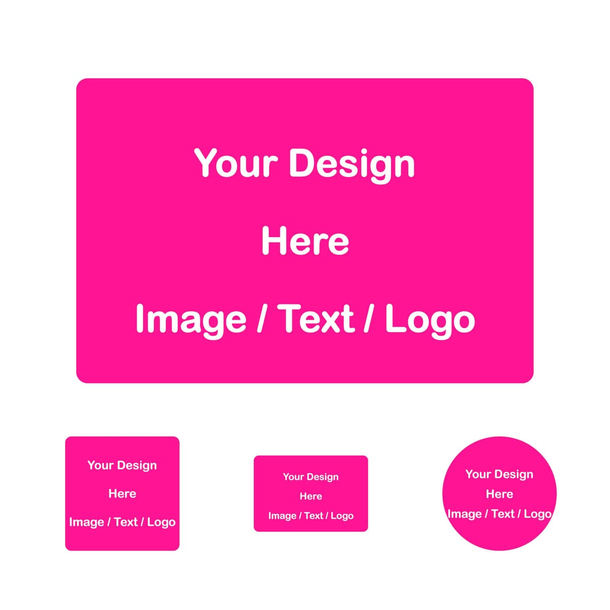 Customized Labels for Business - Customized Stickers for Business – PP Vinyl or Paper – Glossy/Matte – Multiple Shapes – Upload Logo, Text, Image – Die Cut by Riana Touche Inc. (Rectangular)
