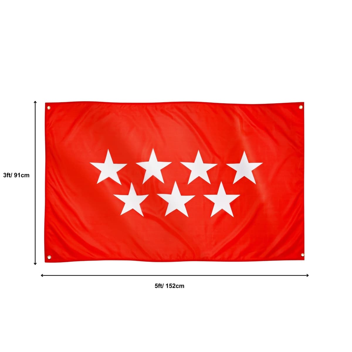 Runesol Cornwall Flag - 91x152cm, 3ft x 5ft, Cornish Flag, 4 Grommets, Eyelet in Every Corner, Premium Quality, Inside & Outside Use, Vivid Colours — view 128