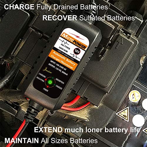 MOTOPOWER MP00205A 12V 800mA Fully Automatic Battery Charger/Maintainer — view 8