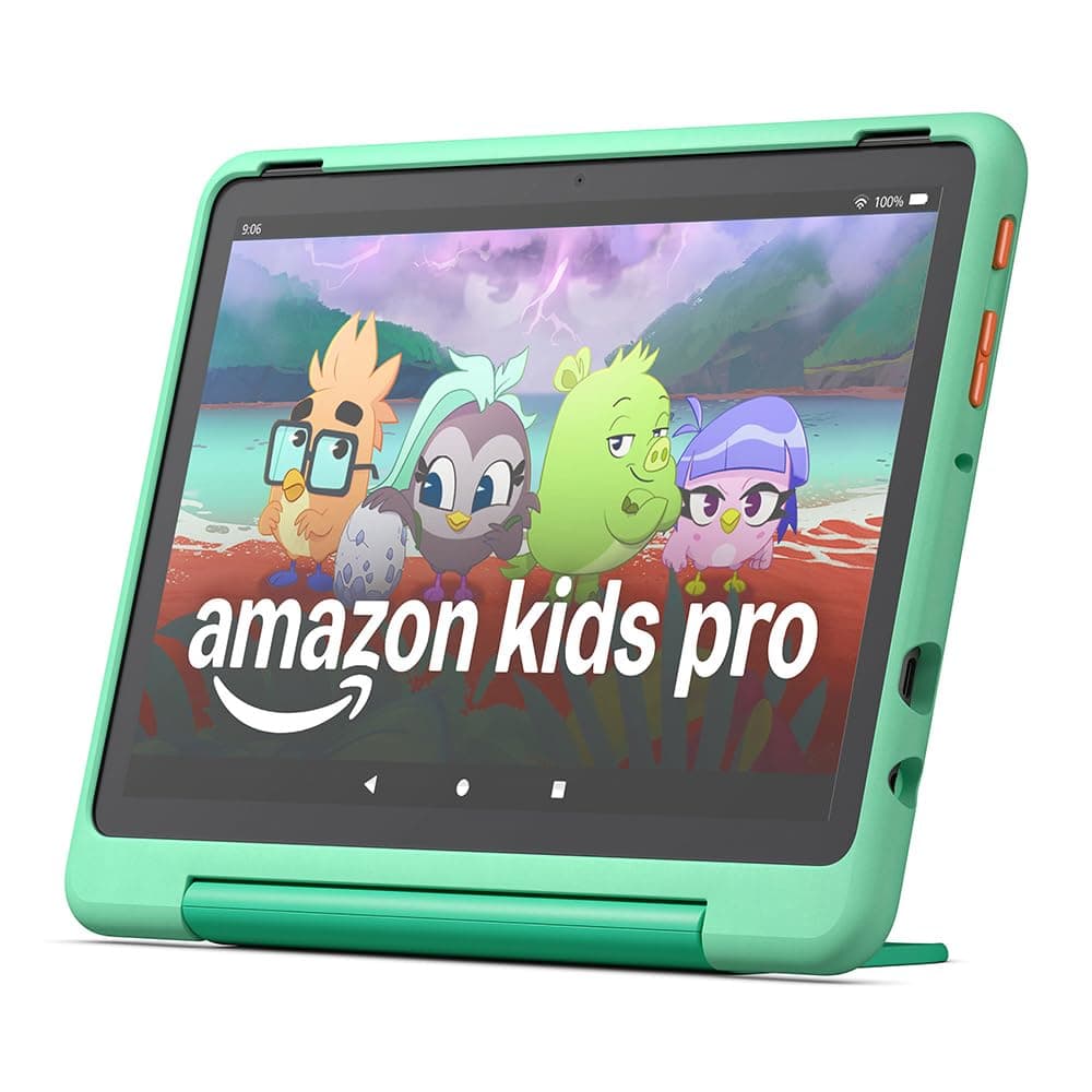 Amazon Fire HD 10 Kids Pro tablet (newest gen)| ages 6–12, long battery life, includes ads-free books, games, apps and videos that children love, 10.1" brilliant screen, parental controls, 32GB — view 2