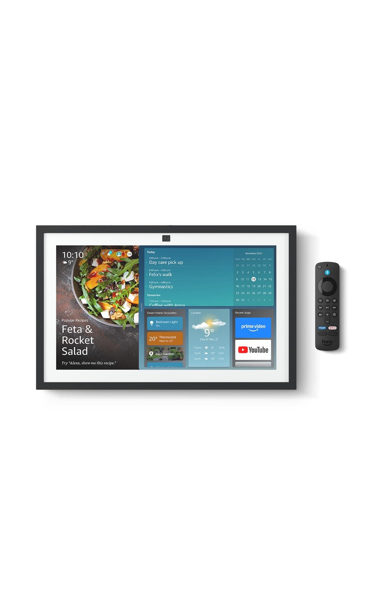 Amazon Echo Show 15 (newest gen), Full HD 15.6" smart display with built-in Fire TV and Alexa Voice Remote, with Alexa+ Early Access — view 2