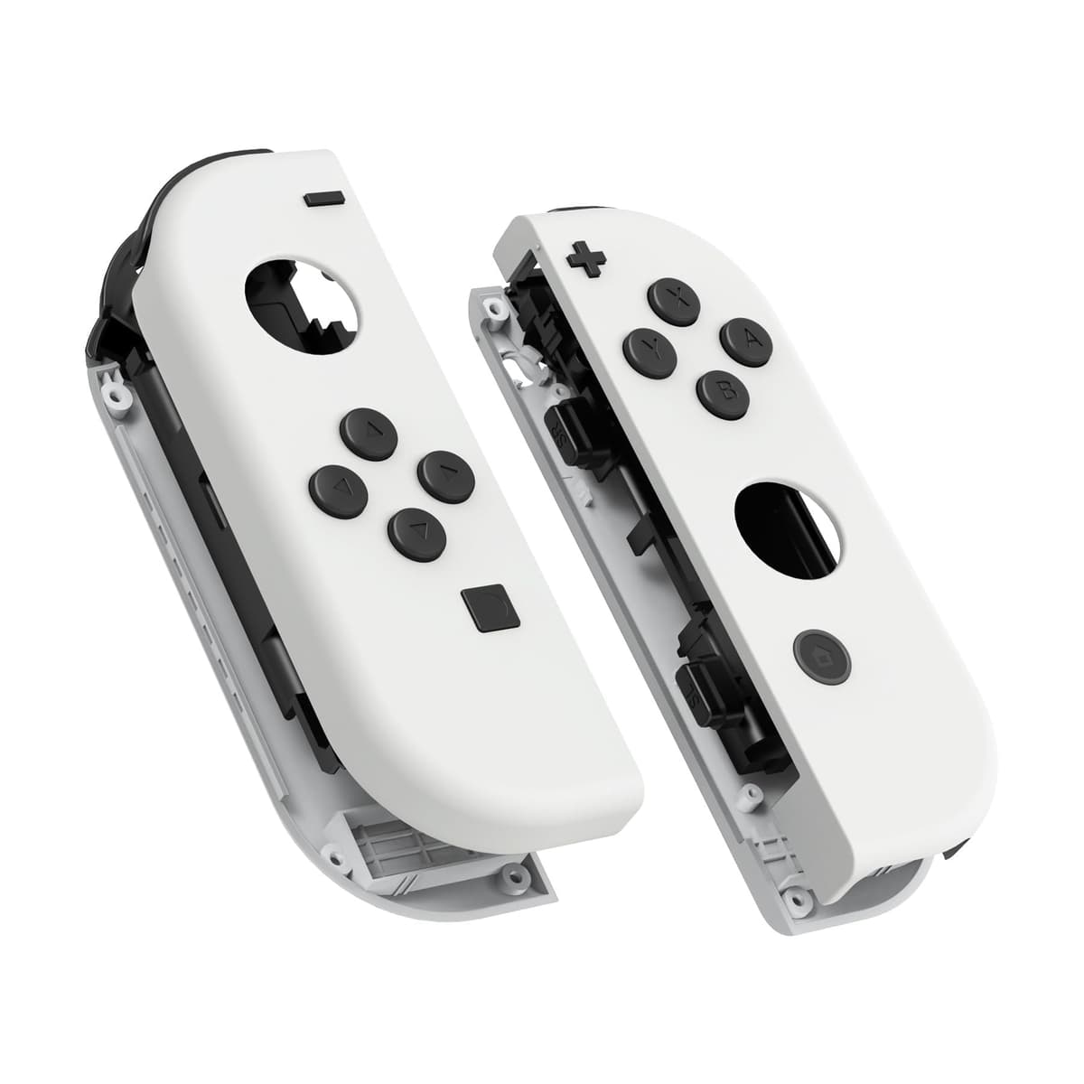 eXtremeRate Carcasa Joycon para Nintendo Switch & OLED Funda de Agarre Reemplazo Shell con Botones para Nintendo Switch Joycons OLED No Incluye Carcasa de Consola(Rojo Esmerilado) — view 21