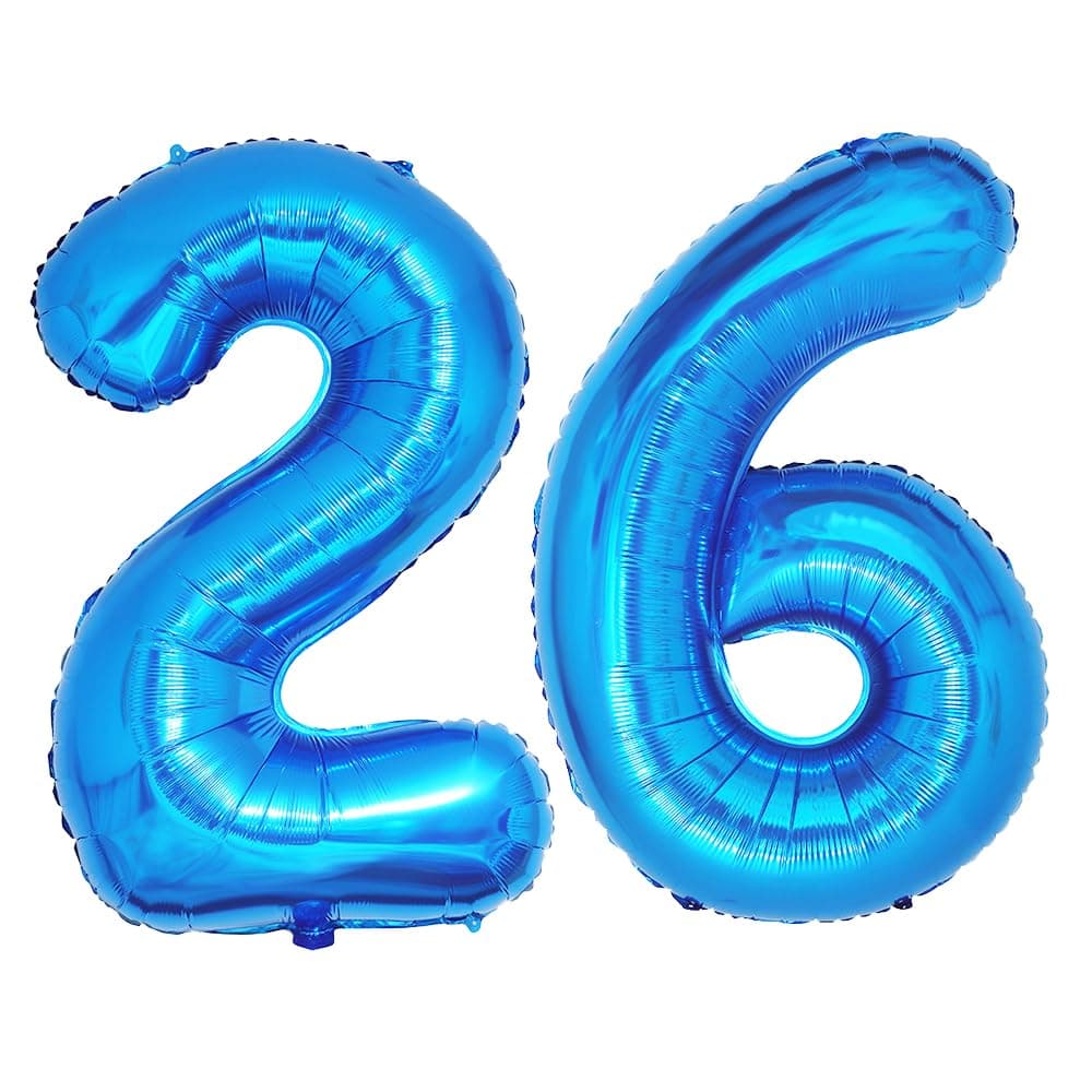Foil Globo Número 5 Azul 40" (101cm), Inflable Helio o aire, Gigante Numeros 0-9, 10-19, 20-29, 30-100, Grande Globos Decoración para La Boda Aniversario y Cumpleaños Fiestas — view 506