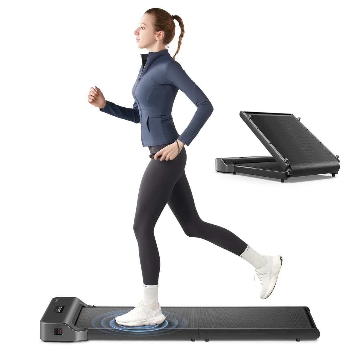 WALKINGPAD Foldable Walking Pad for Home Office, Under Desk Treadmill with Adaptive Speed Control, Compact Design for Small Spaces, No Assembly Needed