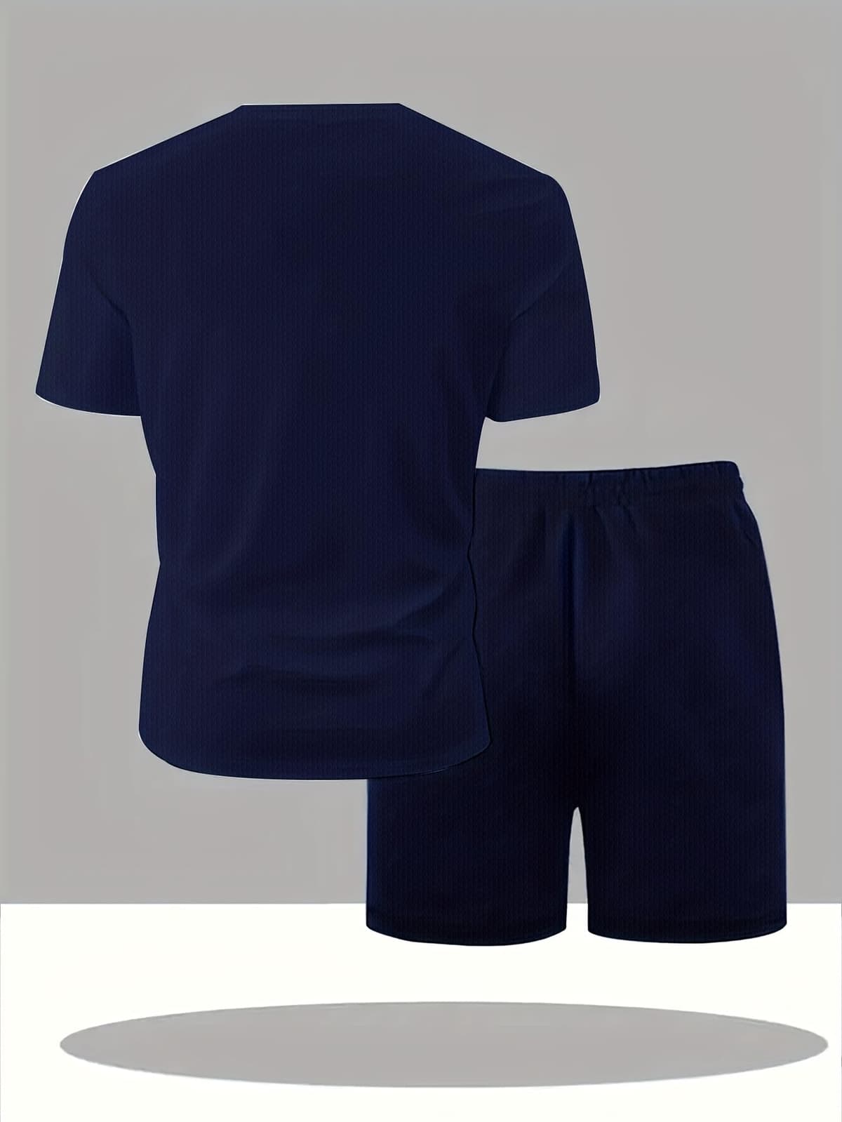 Chándal deportivo de verano para hombre, 2 piezas, camiseta y pantalones cortos, ropa deportiva informal para hombre, tela cómoda y transpirable — view 5