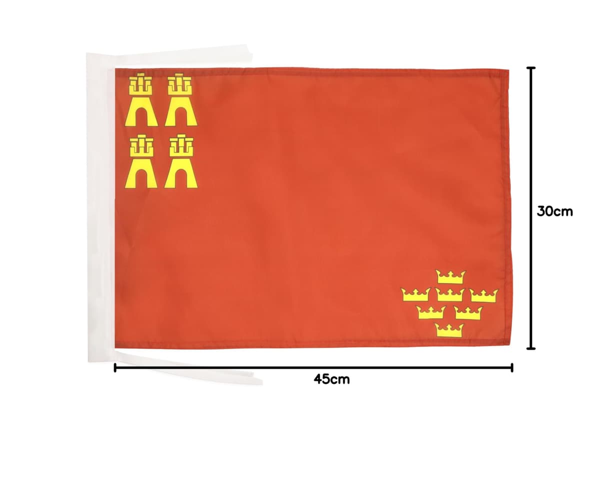 AZ FLAG Bandera de ESPAÑA SIN Armas 45x30cm - BANDERINA ESPAÑOLA SIN Escudo 30 x 45 cm cordeles — view 359