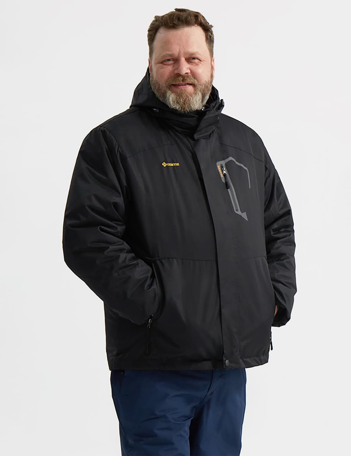 GEMYSE Chaqueta de Esquí Impermeable de Montaña para Hombre Abrigo de Invierno al Aire Libre de Lana a Prueba de Viento con Capucha — view 6