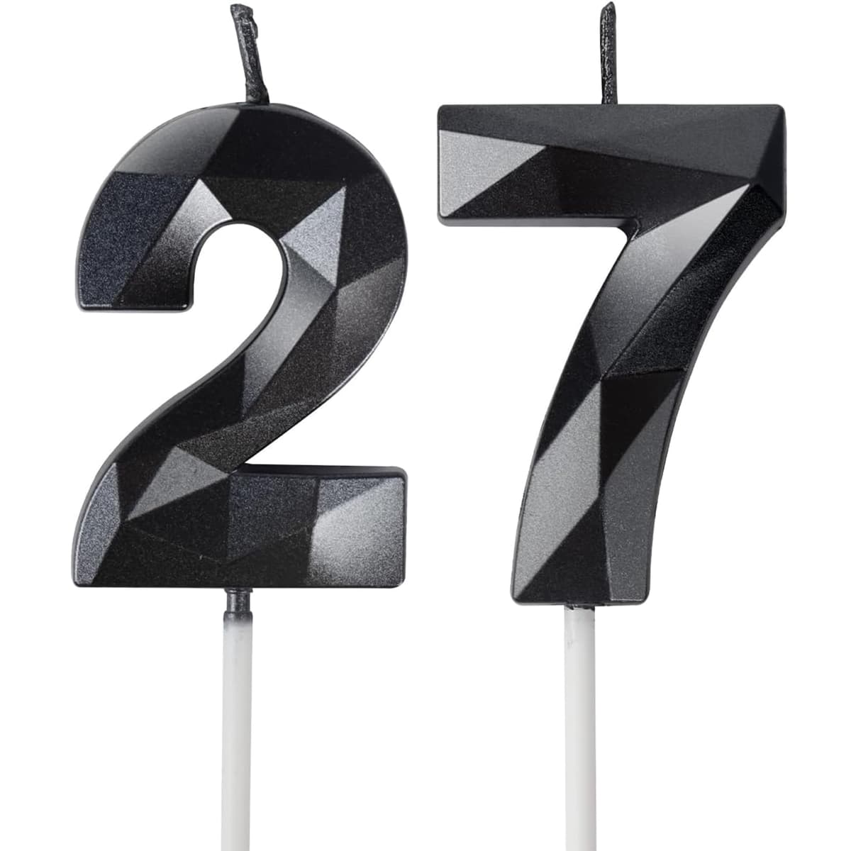 Yiran 50th Birthday Candles, Gold Number 50 Happy Birthday Candles, Cake Topper Decorations for Birthday Party, Wedding Anniversary Celebration Supply — view 94