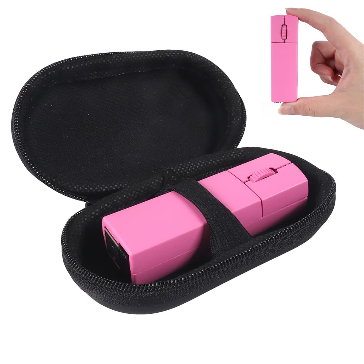 elec Space Wireless Mini Finger Mouse - Silent Dual-Mode Bluetooth & 2.4GHz, Ergonomic Portable PC Mice with Case, Compatible with MacBook and Chromebook — view 7
