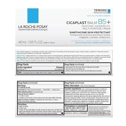 La Roche-Posay Cicaplast Balm B5, Healing Ointment and Soothing Therapeutic Multi Purpose Cream for Dry & Irritated Skin, Body and Hand Balm, Baby Safe, Fragrance Free — view 9