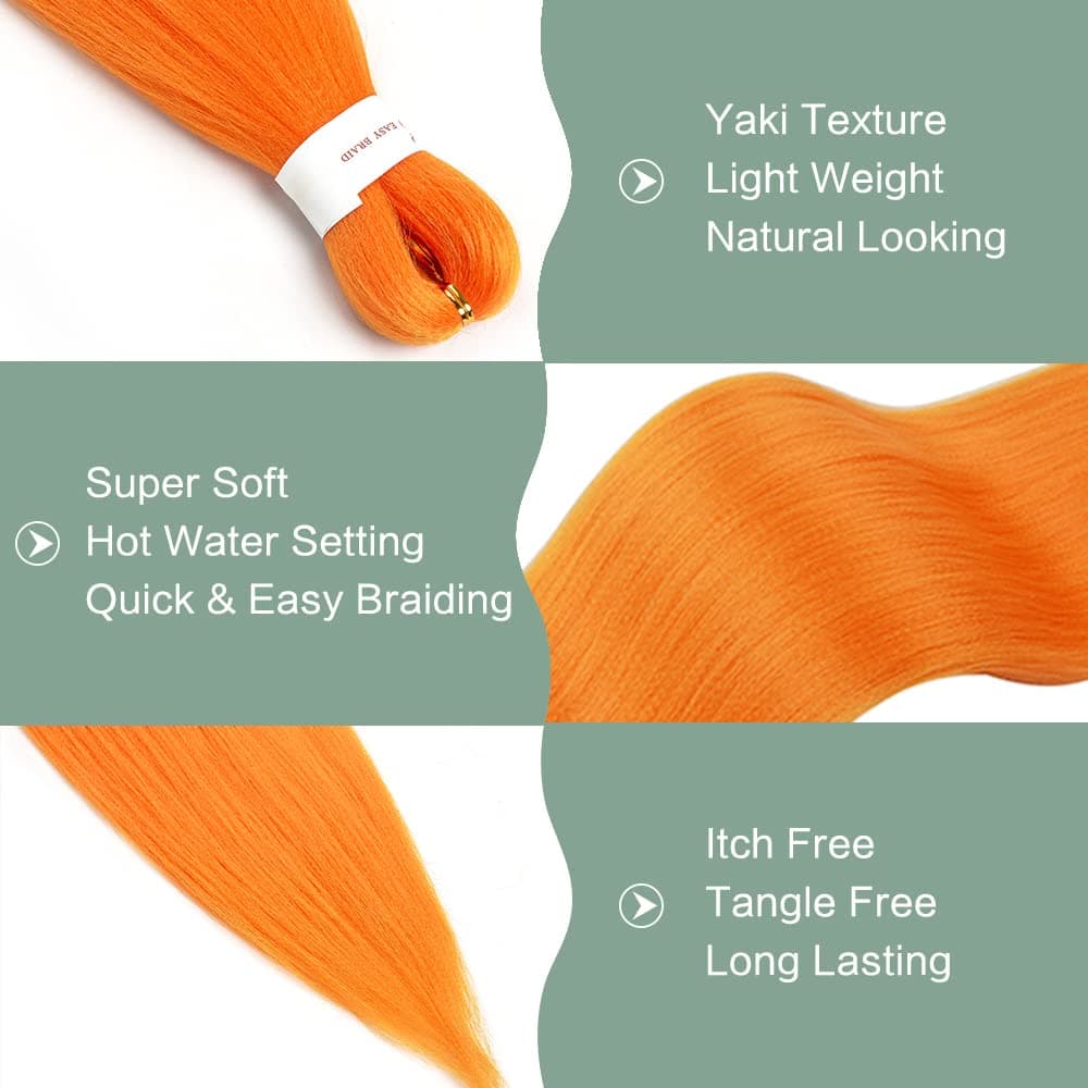 YDDM Capelli Per Treccine Africane Morado Extension Treccine Texture Yaki Easy Install per Principianti 32 Pollici 3 Pezzi Capelli Leggeri e Naturali per Box Braids, Twist e Crochet — view 118