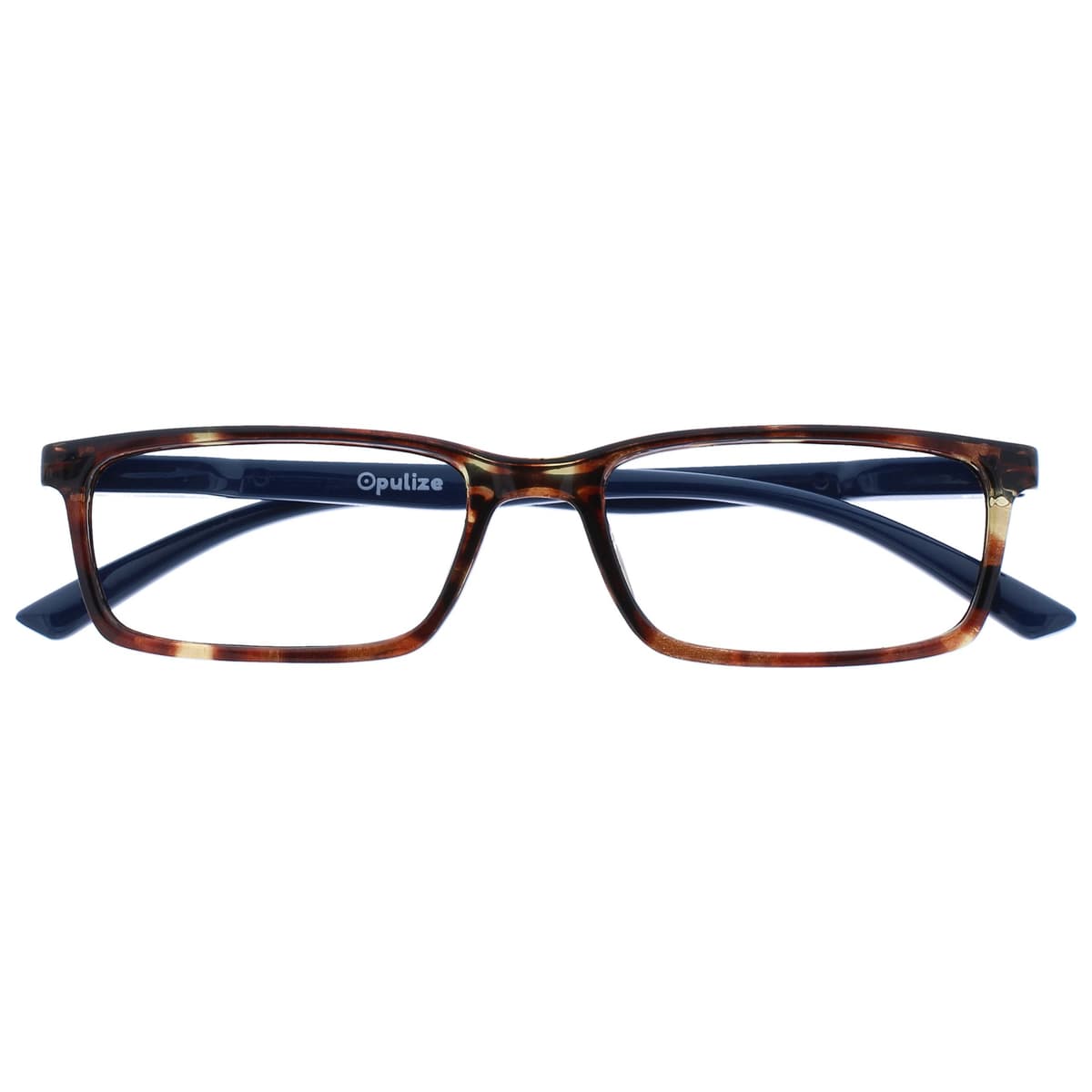 OPULIZE SEE Blue Light Blocking Reading Glasses for Men Women Anti Glare Lenses UV Protection Rectangular, 3 Pack - Black/Brown/Blue — view 24