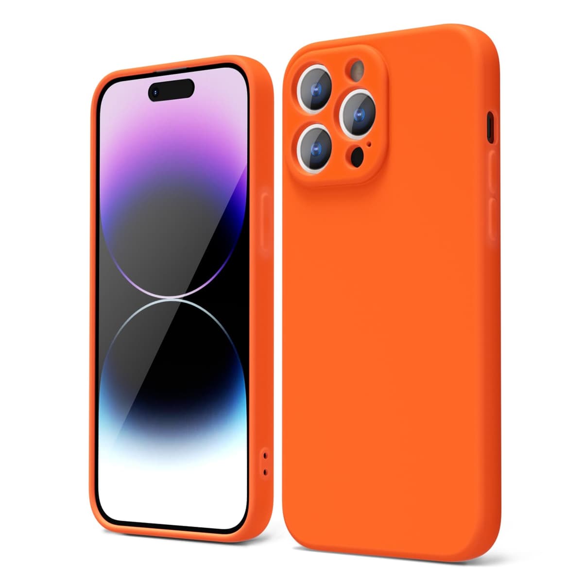 oakxco for iPhone 17 Pro Max Phone Case Liquid Silicone, Cute Thin Slim Grip Soft Rubber Gel for Women Men, Smooth Matte TPU Plain Solid Color Girly Simple Case with Camera Cover, Light Pink — view 1118