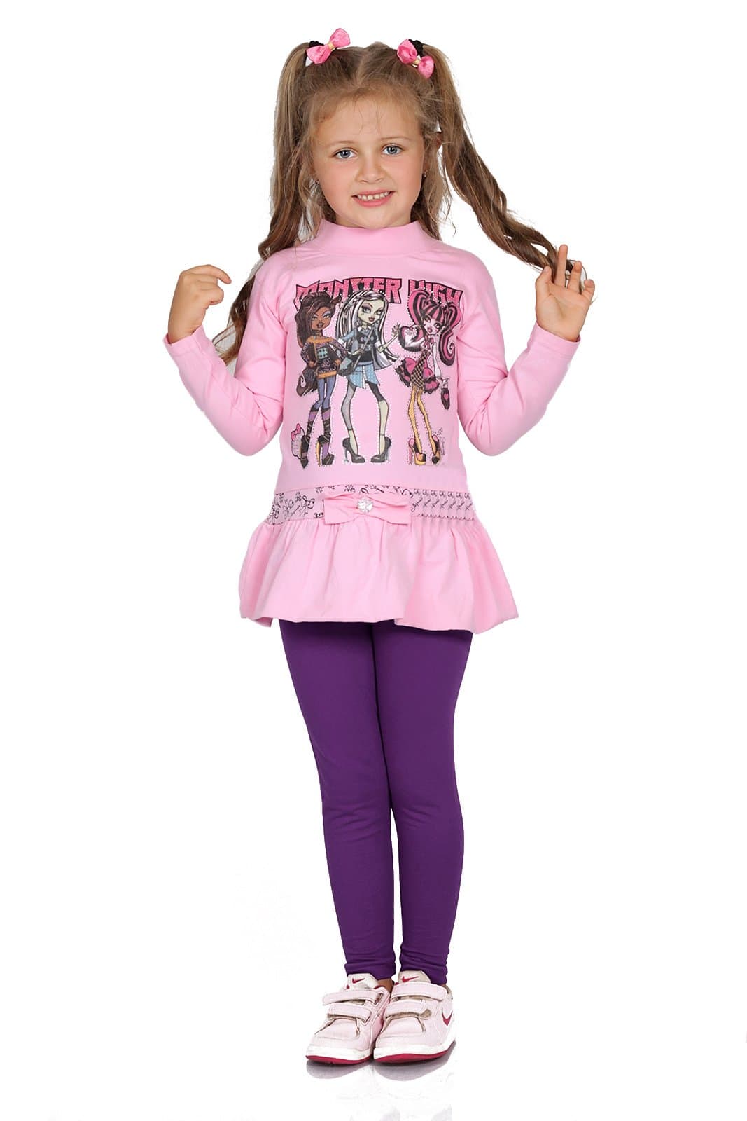 FUTURO FASHION Girls Children Full Length Plain Cotton Leggings Cycling Casual Wear Infant Trousers Leggings Solid Tights Pants for Kids — view 13