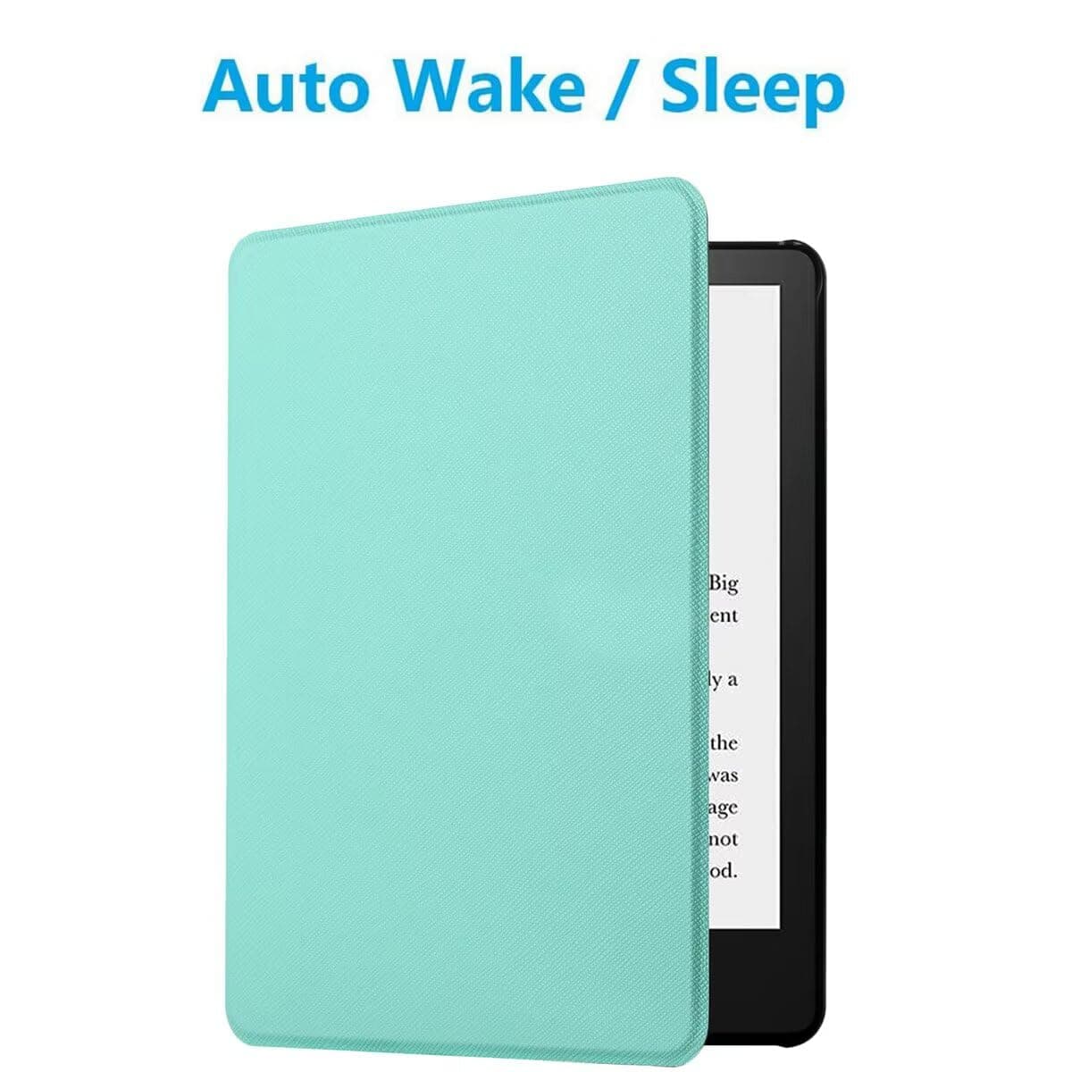 MOKASE Case Compatible with 6" Kindle Paperwhite (Fits 2012,2013,2015,2016 Version), Model NO: EY21 / DP75SDI, PU Leather Hard Case Protective Case Cover with Smart Wake/Sleep Funtion, Mint — view 3