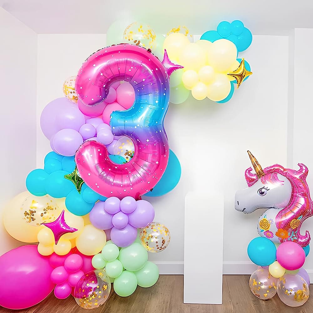 Foil Globo Número 5 Azul 40" (101cm), Inflable Helio o aire, Gigante Numeros 0-9, 10-19, 20-29, 30-100, Grande Globos Decoración para La Boda Aniversario y Cumpleaños Fiestas — view 35