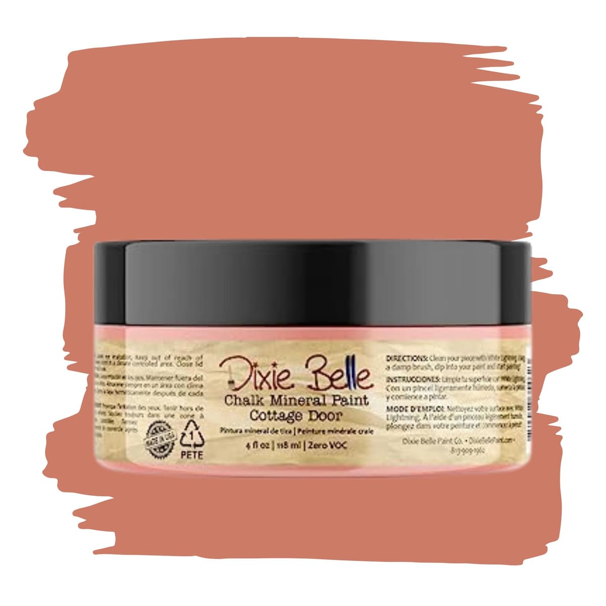 Dixie Belle Paint Company Chalk Finish Furniture Paint - Caviar (32oz) - Matte Black Chic Chalk Mineral DIY Furniture Paint — view 132