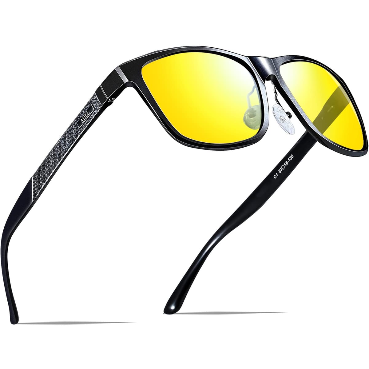 ATTCL Polarised Sunglasses Mens for Driving: UV400 Protection Square Shades AL-MG Metal Frame HD TAC Lens Hiking Travel — view 9