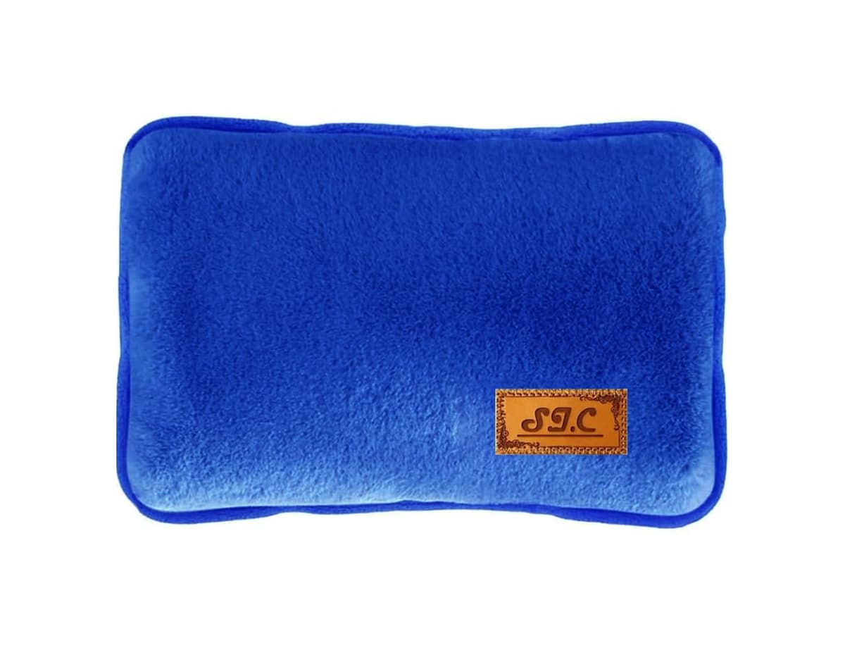 Bolsa de agua caliente eléctrica de peluche, 500 W, portátil y recargable, calentadores de manos y pies en casa, en la cama, para días fríos, dolores menstruales y musculares
