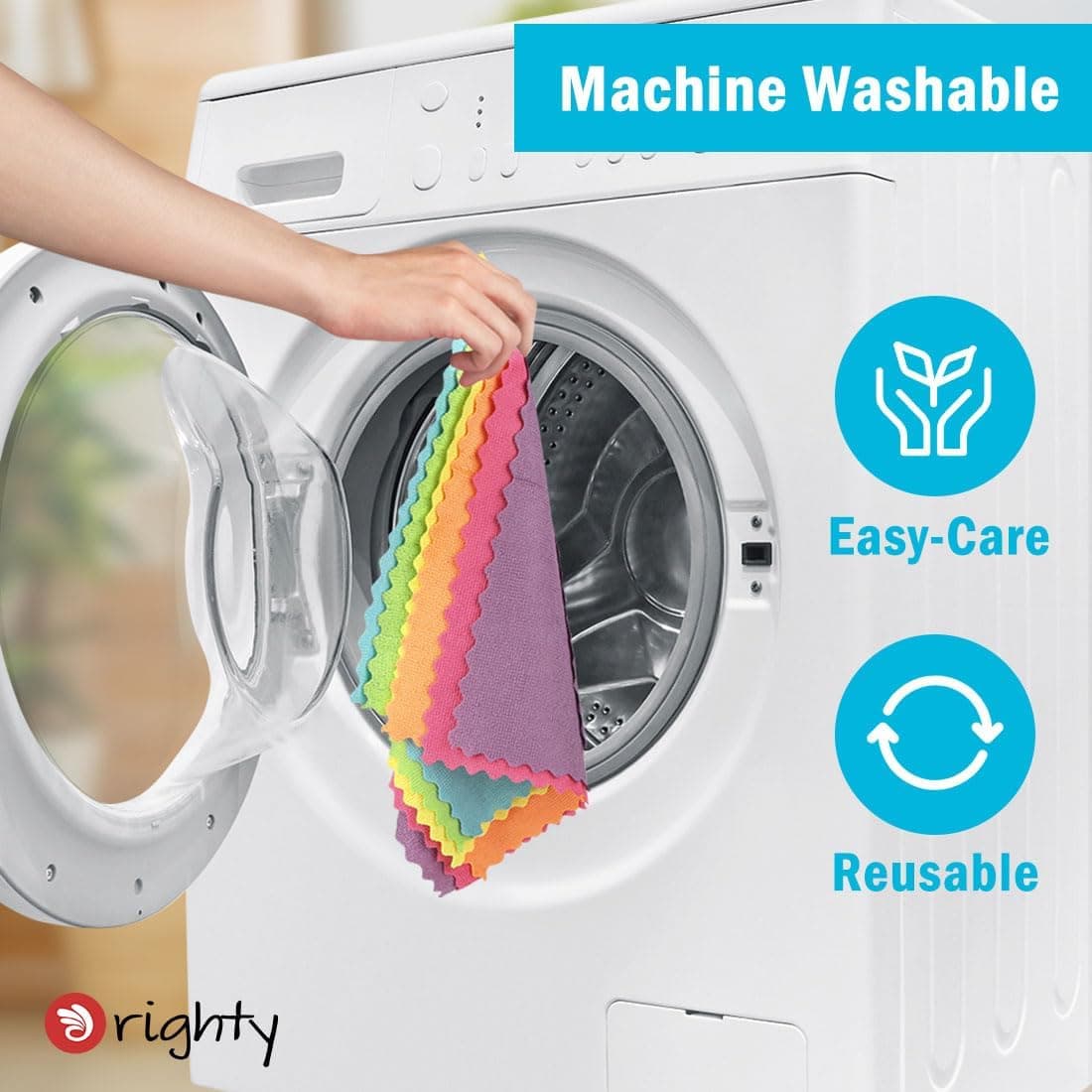 Orighty Paños de Limpieza de Microfibra, 24 paquetesAltamente absorbentes, sin pelusasMultiusos, potentes paños de Limpieza para el hogar, la Cocina y el Cuidado del Coche Multicolor 24 piezas — view 6