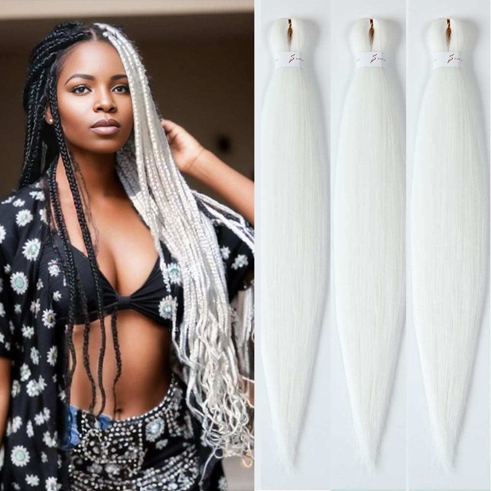 YDDM Capelli Per Treccine Africane Azul Extension Treccine Texture Yaki Easy Install per Principianti 26 Pollici 3 Pezzi Capelli Leggeri e Naturali per Box Braids, Twist e Crochet — view 57