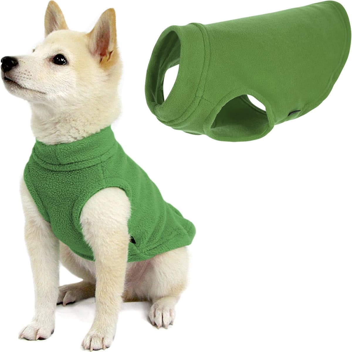 Gooby Stretch Fleece Pull Over Cold Weather Dog Vest, 2X-Large, Black — view 43