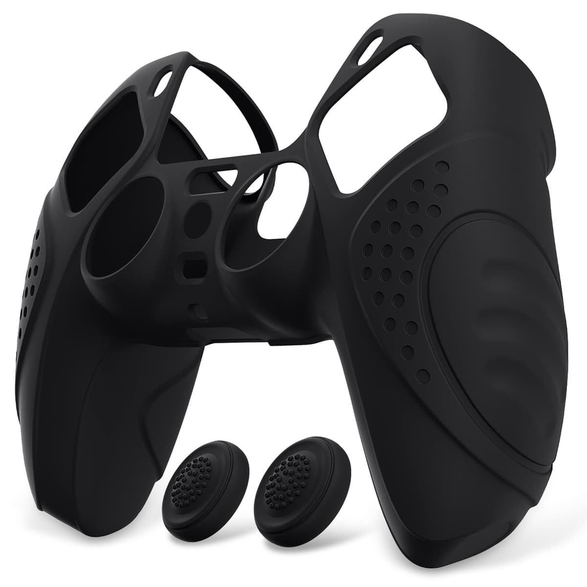 eXtremeRate PlayVital Funda de Silicona para ps5 - Carcasa Protectora Suave y Antideslizante con 2 Tapas de Joystick, Compatible con DualSense, Accesorio para ps5 (Edición Guardian-Malva Violeta) — view 17