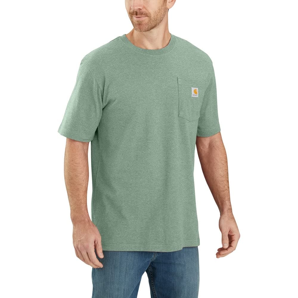 Carhartt Mens Loose Fit Heavyweight Short-Sleeve Pocket T-Shirt (Also Available in Big & Tall) CloseoutWork Utility T-Shirt — view 9