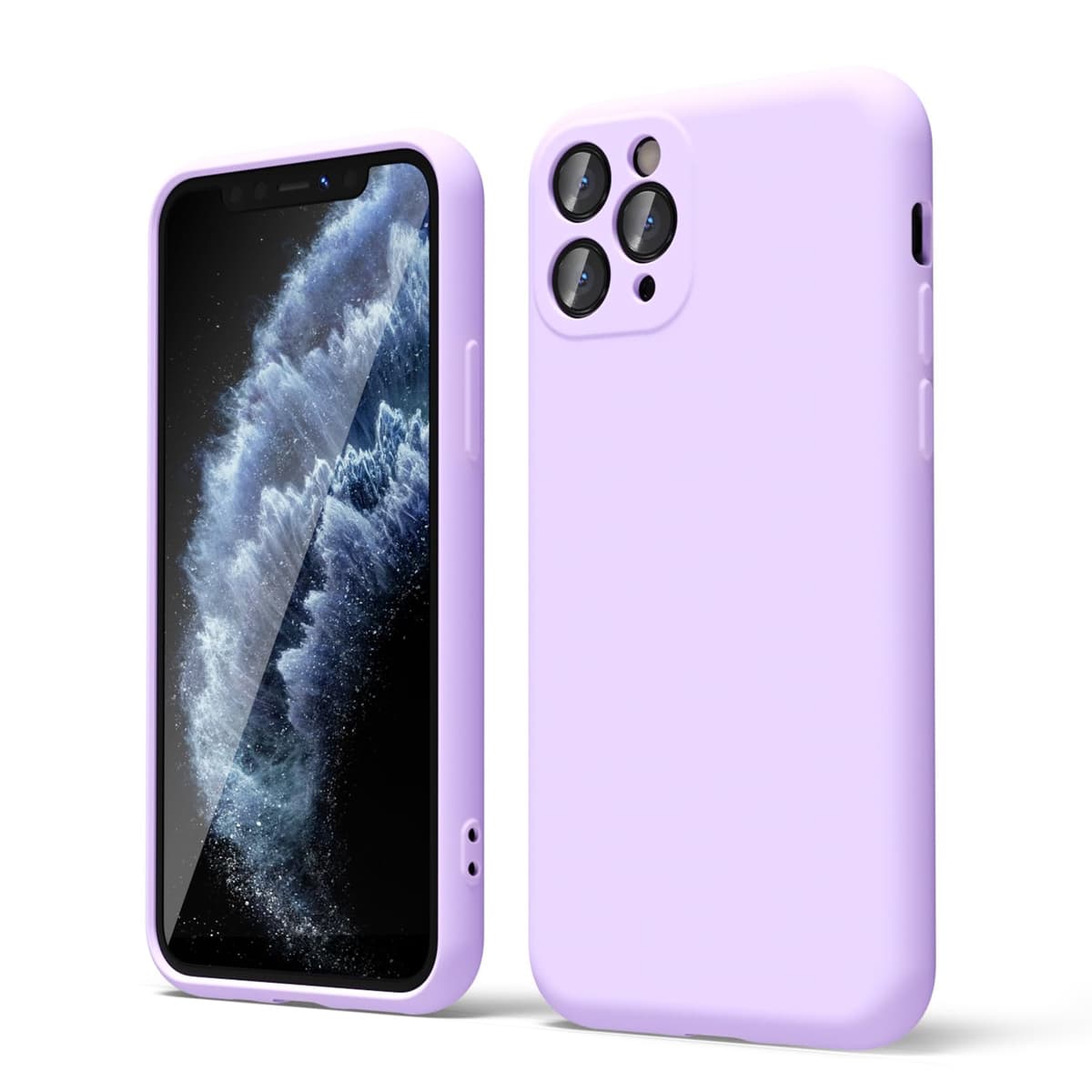 oakxco for iPhone 17 Pro Max Phone Case Liquid Silicone, Cute Thin Slim Grip Soft Rubber Gel for Women Men, Smooth Matte TPU Plain Solid Color Girly Simple Case with Camera Cover, Light Pink — view 1059