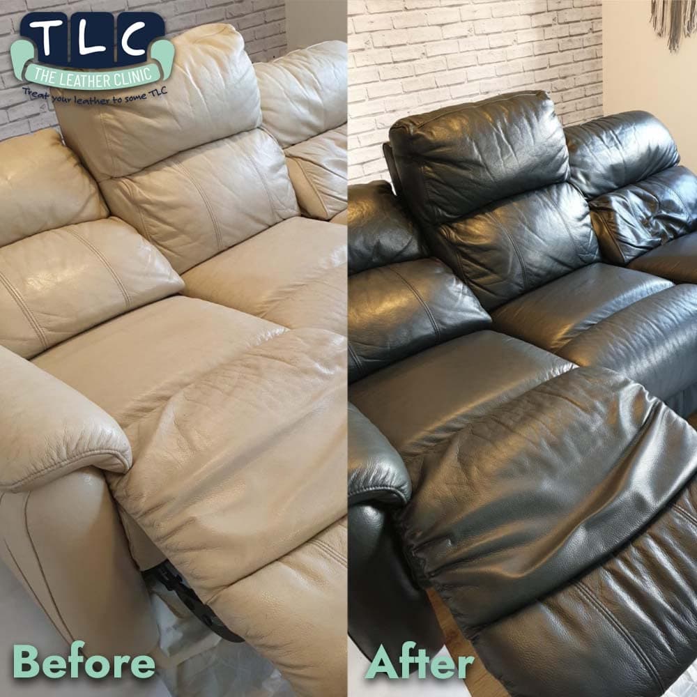 The Leather Clinic All in One Leather Colourant | Self Seal Leather Dye Repair Paint | Recolour Furniture, Sofas, Car Seats (Dark Green, 100ml) — view 6