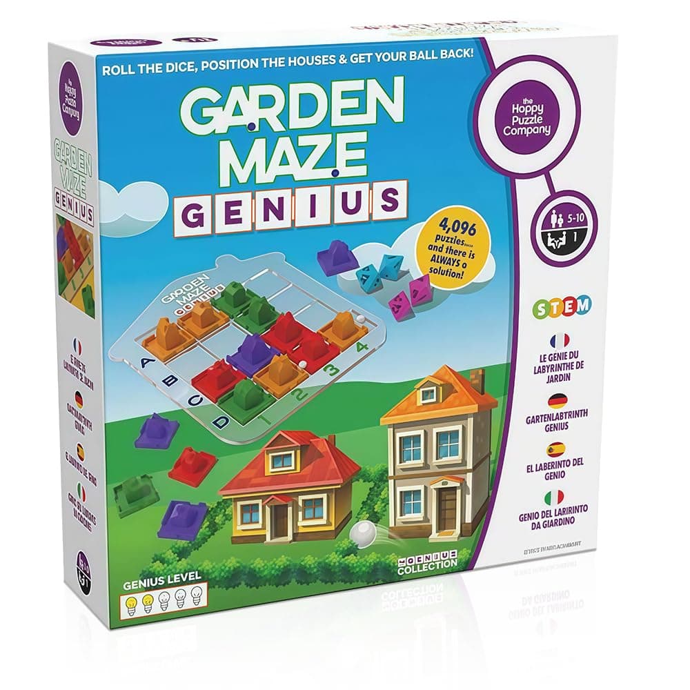 The Happy Puzzle Company - The Genius Square & Collection - Puzzle Challenges for Friends and Family Board Game Night - Logic STEM Educational Learning Resources (The Genius Square) — view 9