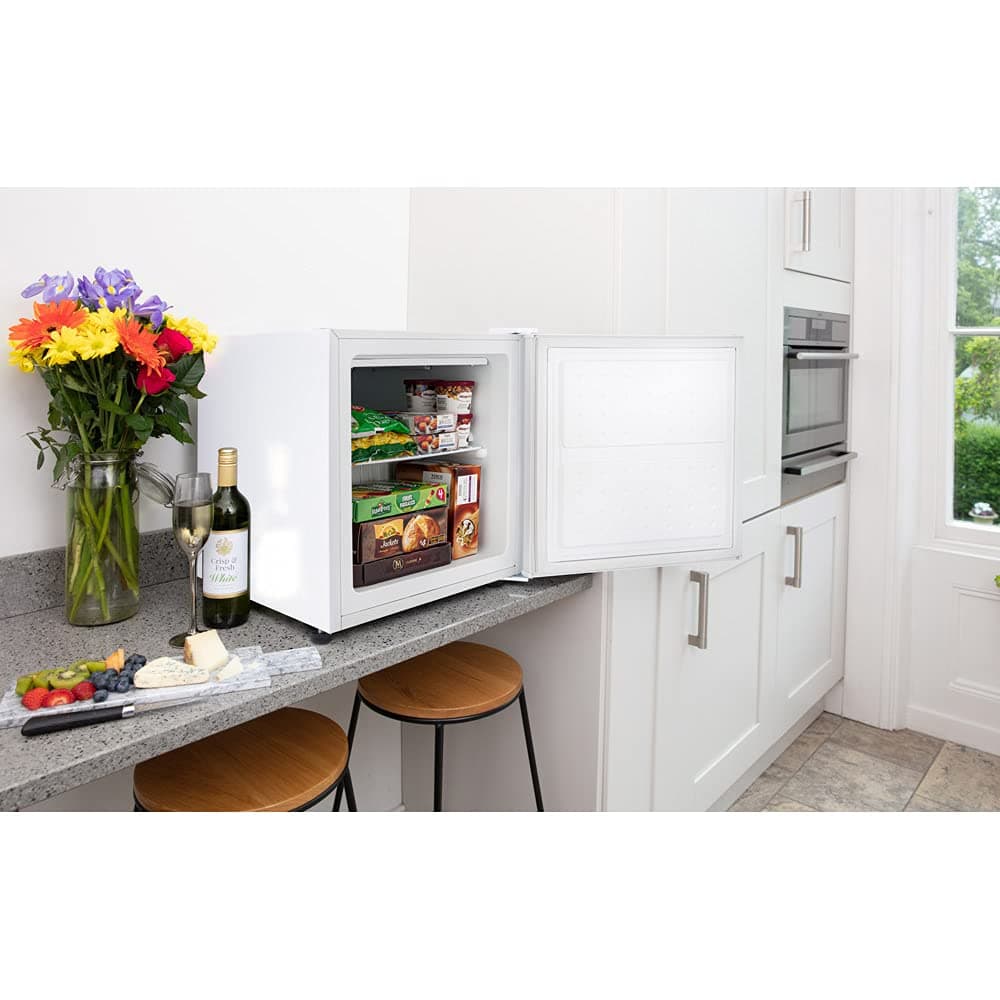 Subcold Eco35F Mini Freezer | 4-Star Table Top Freezer | Small Energy Efficient Mini Freezer | Adjustable Thermostat & Reversible Door | Customisable Storage Removable Shelf (White) (Renewed) — view 5