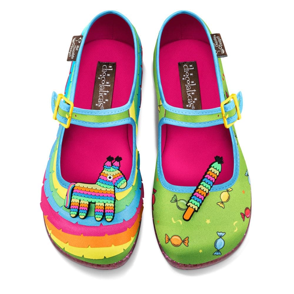 Hot Chocolate Design Chocolaticas Funky Canvas Women's Mary Jane Flat Shoes — view 28