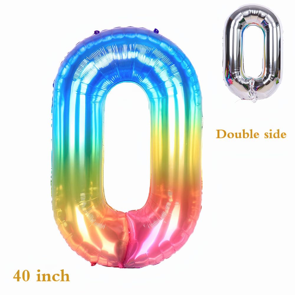 Foil Globo Número 5 Azul 40" (101cm), Inflable Helio o aire, Gigante Numeros 0-9, 10-19, 20-29, 30-100, Grande Globos Decoración para La Boda Aniversario y Cumpleaños Fiestas — view 133