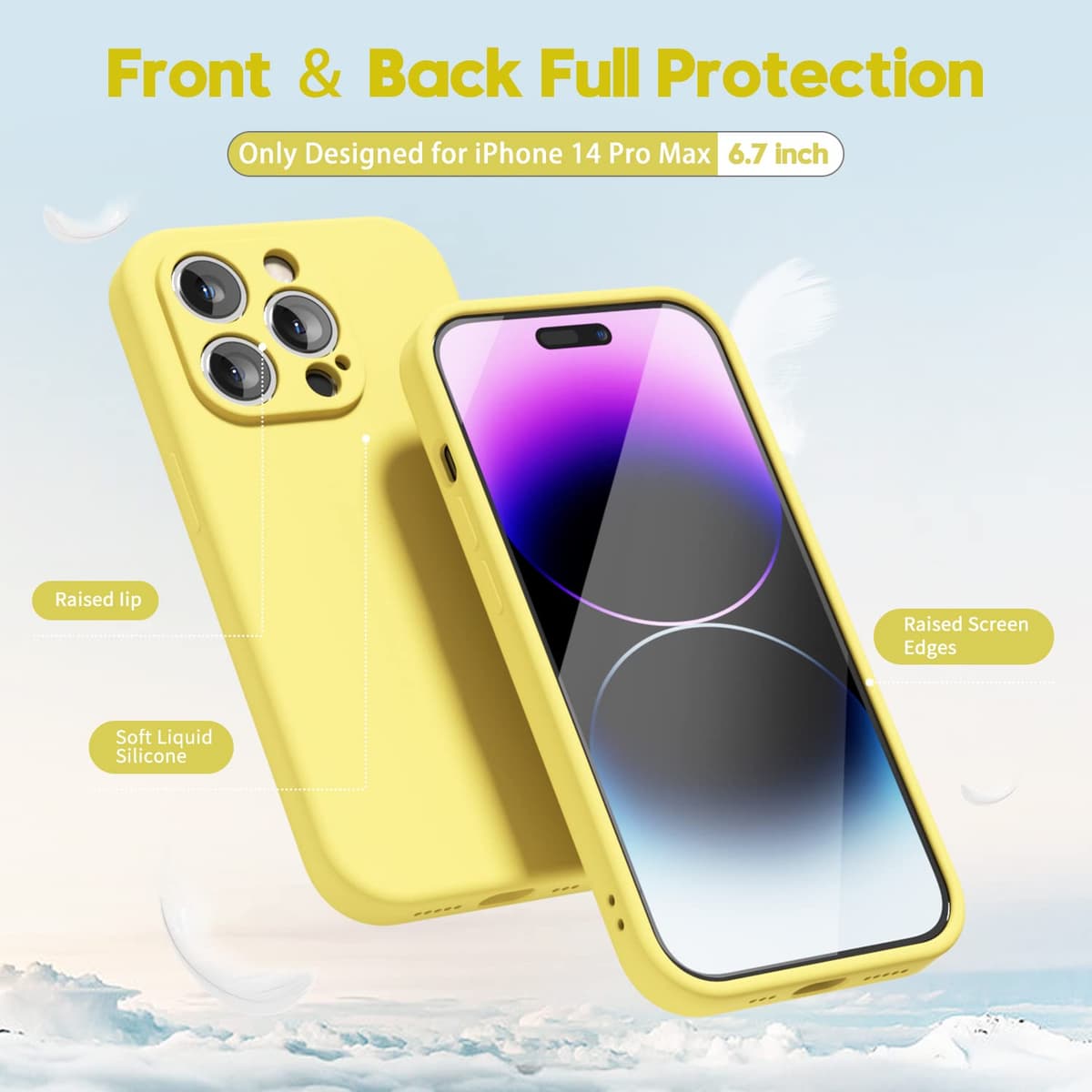 oakxco for iPhone 17 Pro Max Phone Case Liquid Silicone, Cute Thin Slim Grip Soft Rubber Gel for Women Men, Smooth Matte TPU Plain Solid Color Girly Simple Case with Camera Cover, Light Pink — view 142