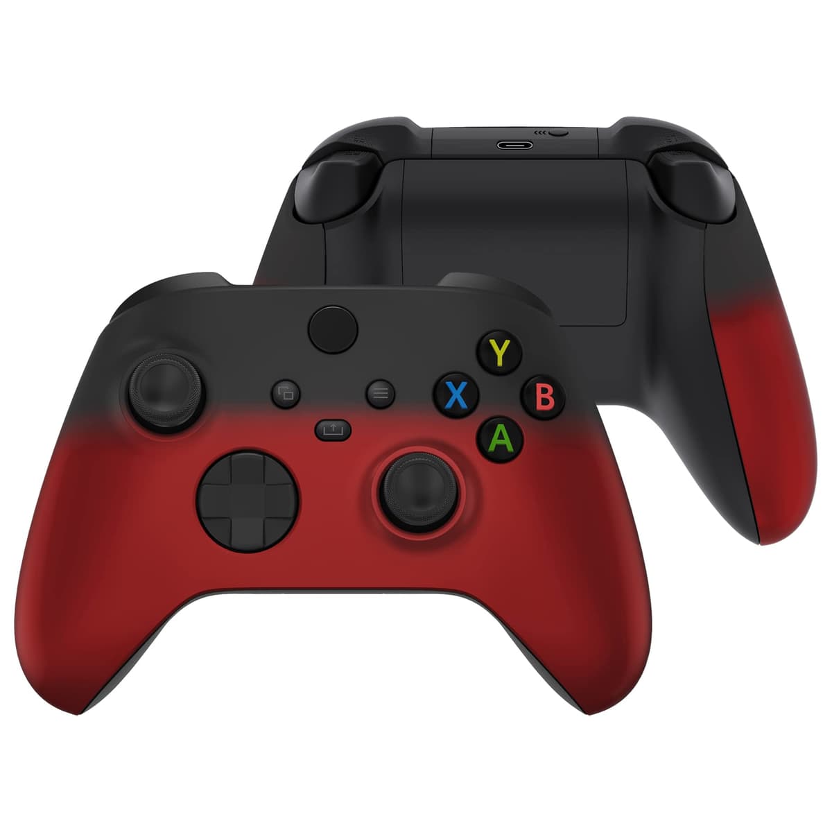 eXtremeRate Carcasa Delantera y Grip para Xbox Series X/S Mando - Cubierta Frontal Protectora de Agarre Empuñadura para Xbox Series S X Controlador - No Incluye Mando (Naranja) — view 18