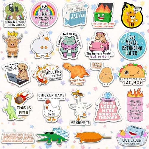 300PCS Funny Stickers for Adults - Delulu is Da Solulu Sticker Pack By Puraesla - Sarcastic Meme Decals for Best Friends, Co-Workers Waterproof Vinyl for Laptop, Water Bottle, Journal, Scrapbooking — view 5