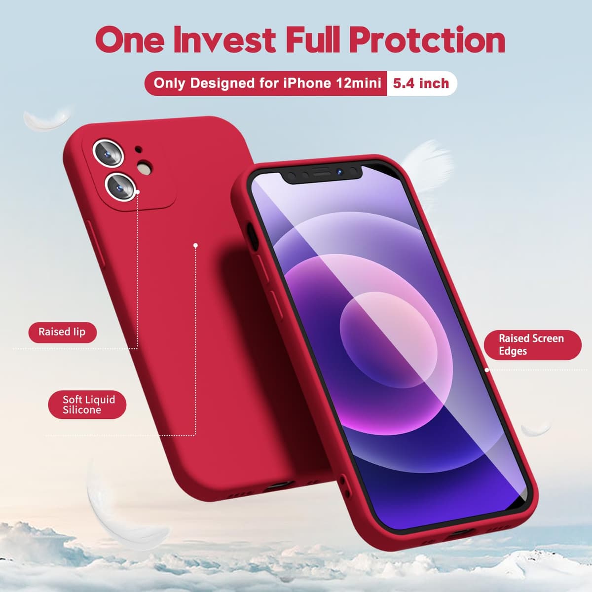 oakxco for iPhone 17 Pro Max Phone Case Liquid Silicone, Cute Thin Slim Grip Soft Rubber Gel for Women Men, Smooth Matte TPU Plain Solid Color Girly Simple Case with Camera Cover, Light Pink — view 1023