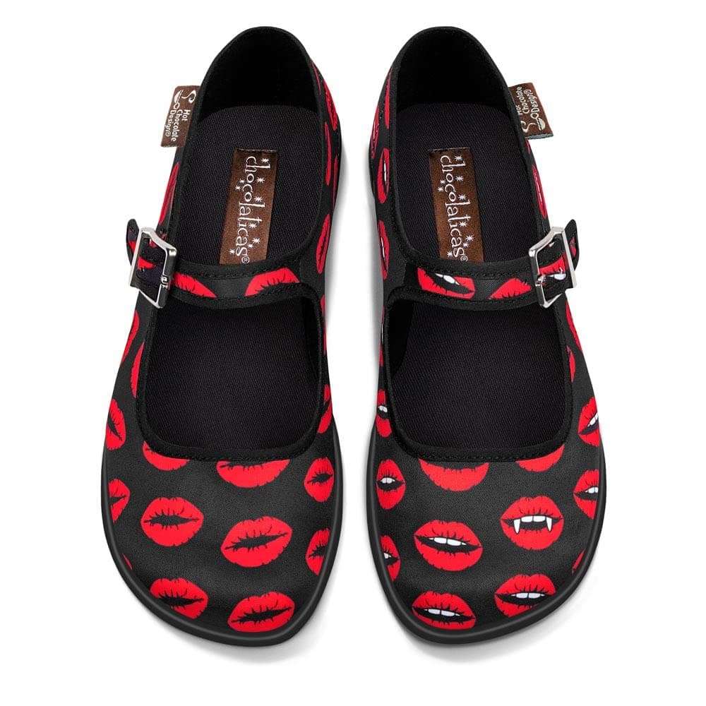 Hot Chocolate Design Chocolaticas Funky Canvas Women's Mary Jane Flat Shoes — view 80
