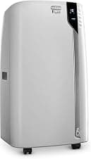DeLonghi Portable Air Conditioner 14,000 BTU,cool extra large rooms up to 700 sqft,remote,energy saving mode,extremely quiet,dehumidifier,fan,programmable,window venting kit,AC Unit for room,EX390LVYN