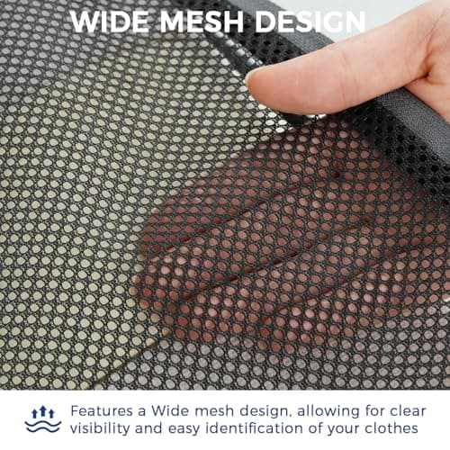 BAGAIL 4 Set/6 Set/8 Set Compression Packing Cubes Travel Accessories Expandable Packing Organizers (Half Mesh, 6-Black) — view 4