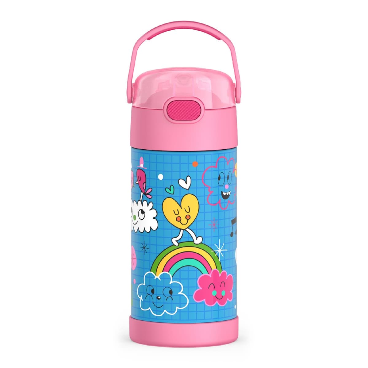 THERMOS FUNTAINER Water Bottle with Straw - 12 Ounce - Kids Stainless Steel Vacuum Insulated Water Bottle with Lid, Animal Presents — view 16