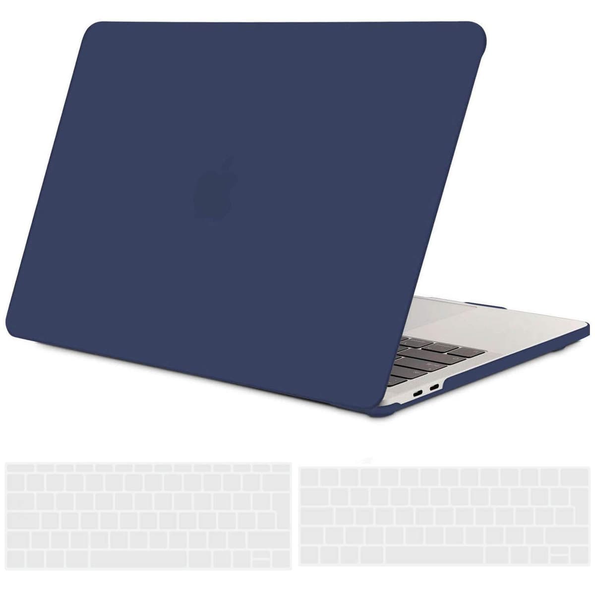 TECOOL Case compatible with MacBook Air M1 & MacBook Air 13 inch Retina 2020 2019 2018 (A2337 A2179 A1932), Plastic Snap On Hard Shell Cover & UK EU Keyboard Protector, Crystal Clear (Glossy) — view 91
