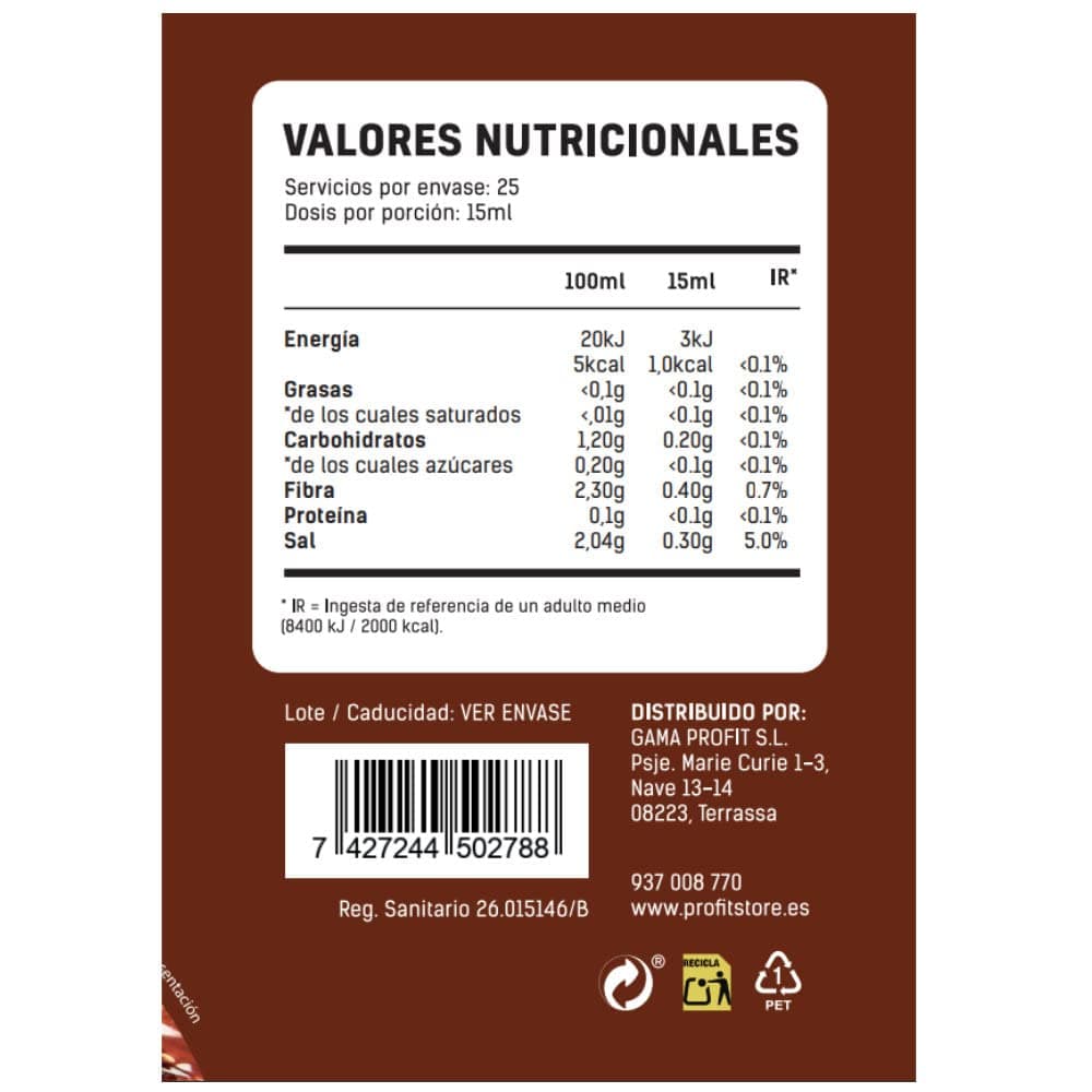 PROFIT - Yummy Sauce - Salsa baja en calorías - Ideal como aderezo para tus platos favoritos. 0% grasas y azúcares añadidos. Sin lactosa - 375 ml (Barbacoa) — view 2